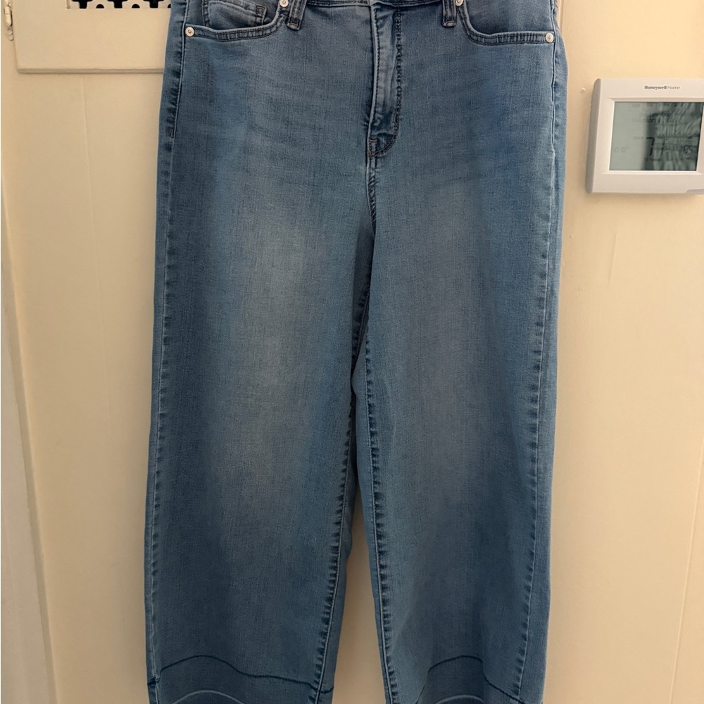 Wonderly Blue Wide Leg Jeans